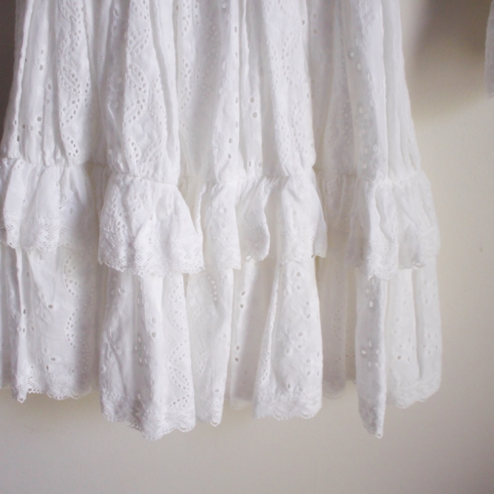 NWT Divine Heritage White Eyelet Dress - Picture 2 of 7